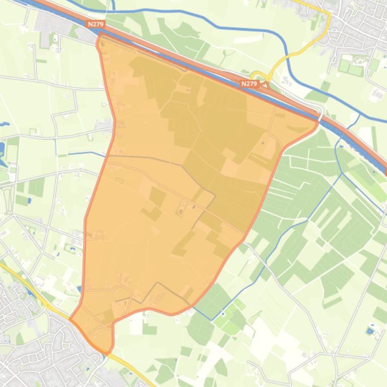 Kaart van de buurt Buitengebied Steeg.