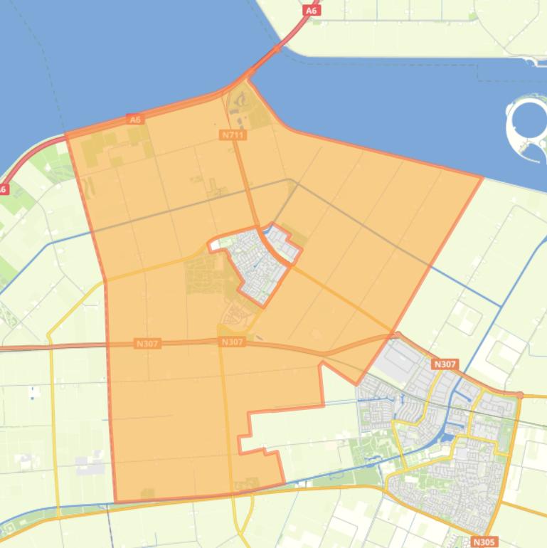 Kaart van de buurt Buitengebied Swifterbant.