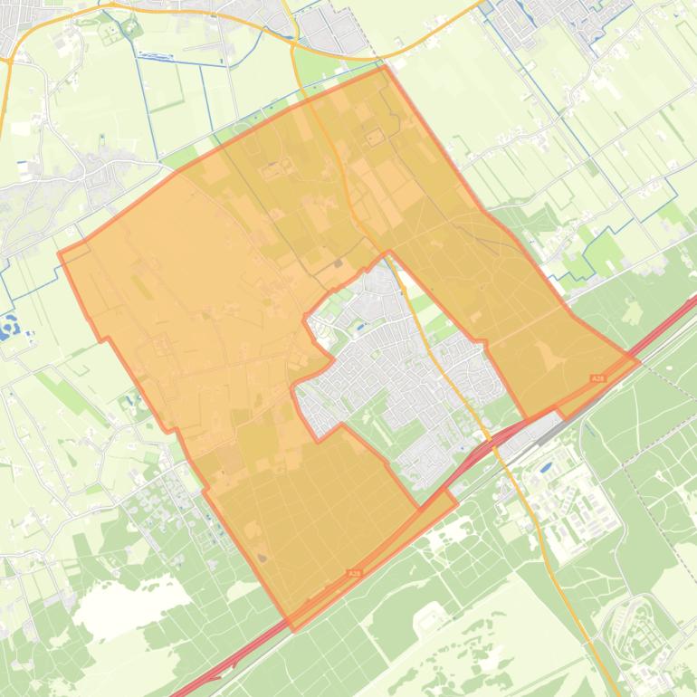 Kaart van de buurt Buitengebied ’t Harde Noord.