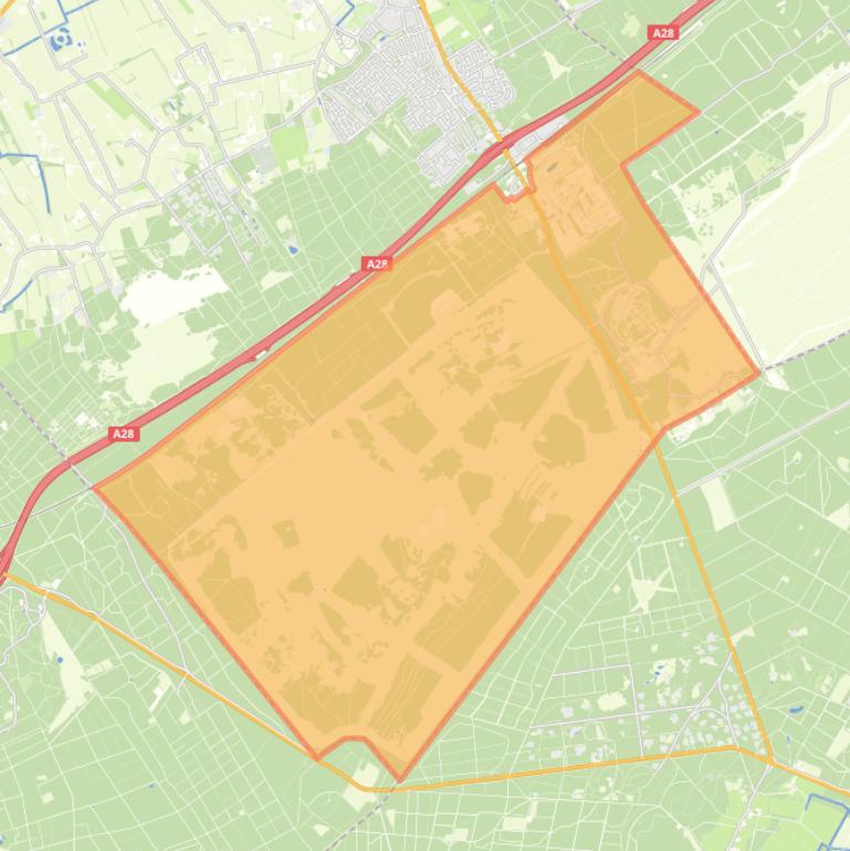 Kaart van de buurt Buitengebied ’t Harde Zuid.