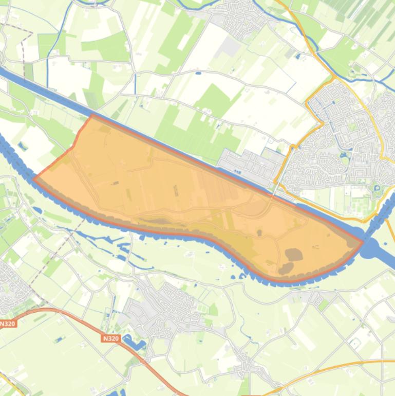 Kaart van de buurt Buitengebied ten zuiden van Amsterdam-Rijnkanaal.