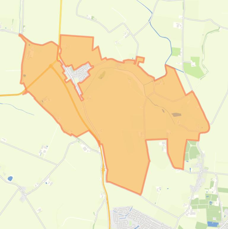 Kaart van de buurt Buitengebied Terhole.