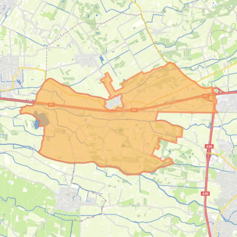 Kaart van de buurt Buitengebied Terschuur.