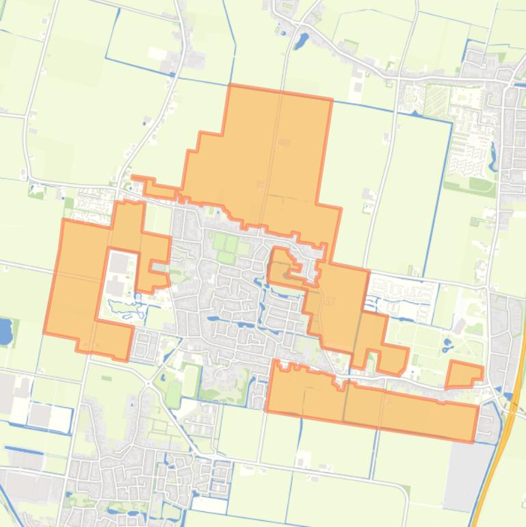 Kaart van de buurt Buitengebied Tuitjenhorn.