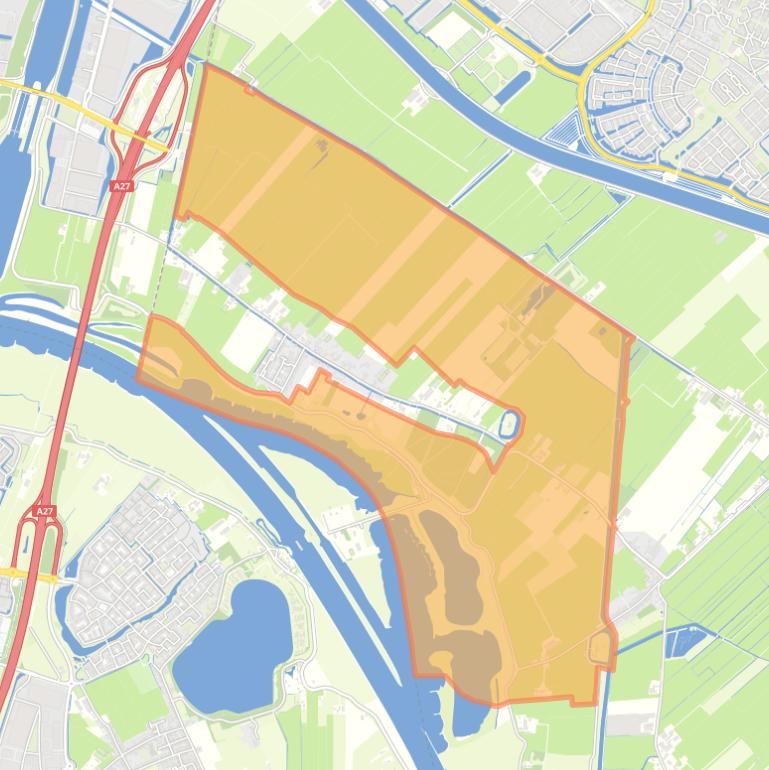 Kaart van de buurt Buitengebied Tull en ’t Waal.