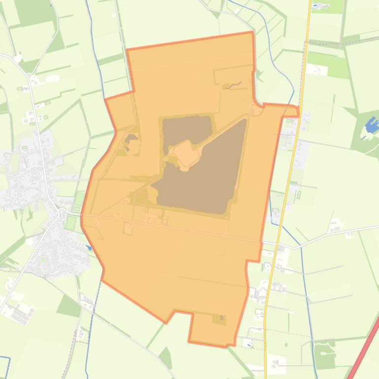 Kaart van de buurt Buitengebied Ubbena West.