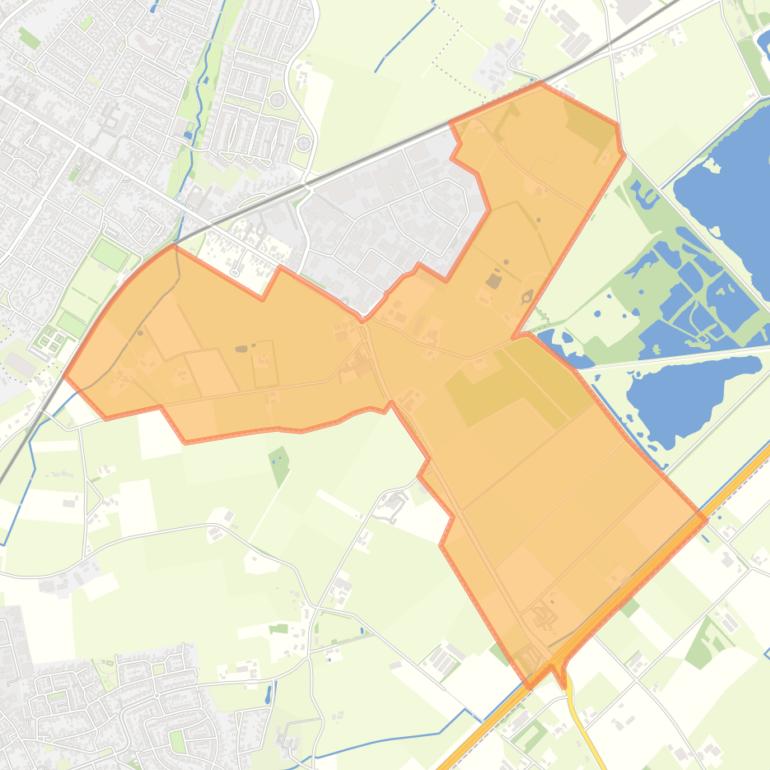 Kaart van de buurt Buitengebied Udenhout Zuid-Oost.