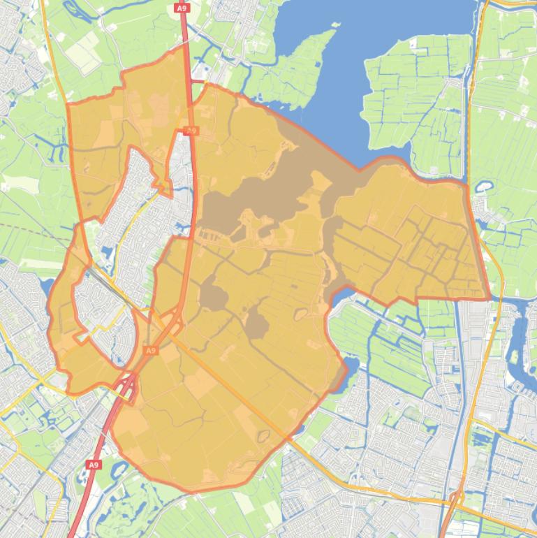 Kaart van de buurt Buitengebied.