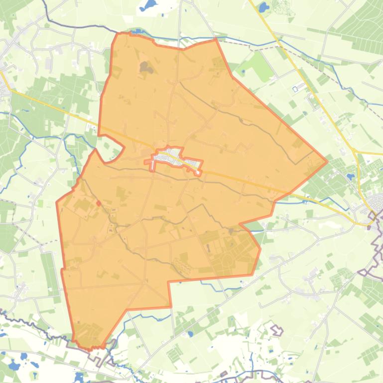 Kaart van de buurt Buitengebied Ulicoten.