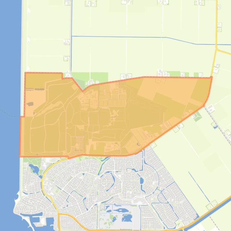 Kaart van de buurt Buitengebied.