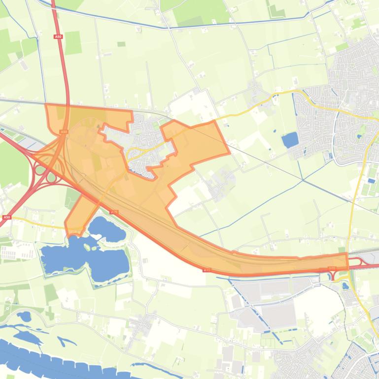 Kaart van de buurt Buitengebied Valburg Zuid.