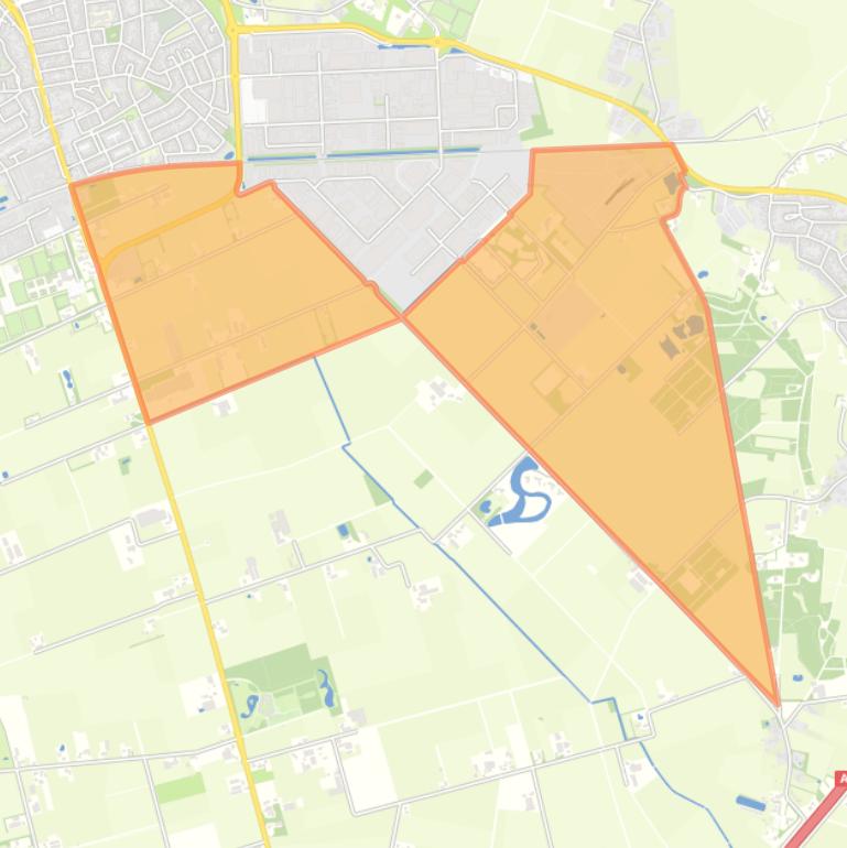 Kaart van de buurt Buitengebied Vlagheide.