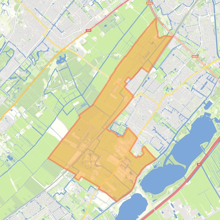 Kaart van de buurt Buitengebied.