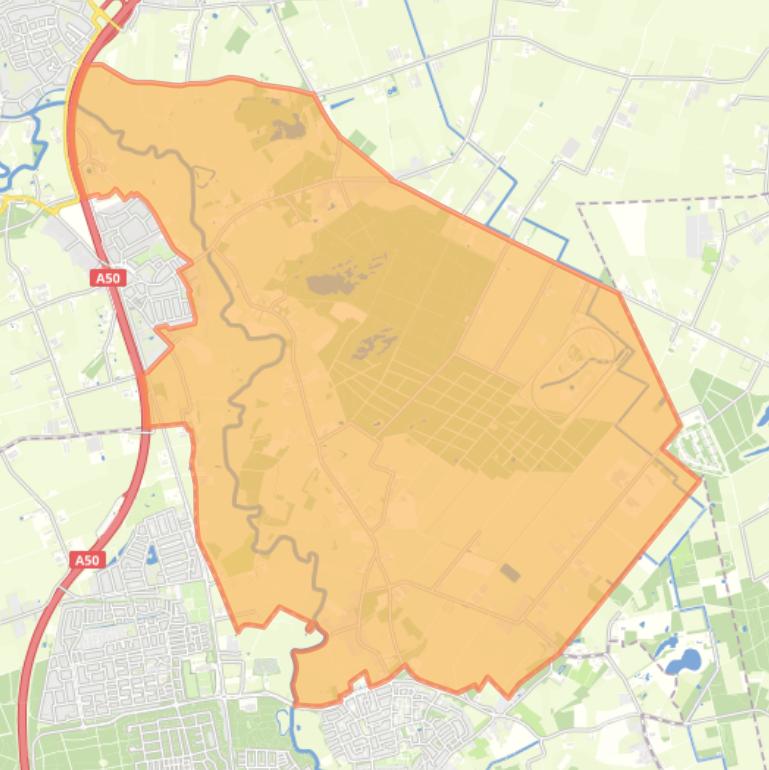 Kaart van de buurt Buitengebied Vressel en Zwijnsbergen.