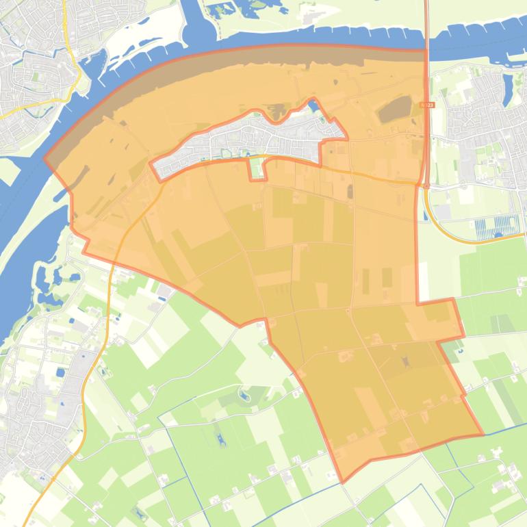 Kaart van de buurt Buitengebied Wamel.