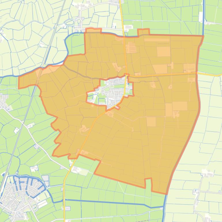 Kaart van de buurt Buitengebied Weidum.
