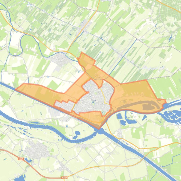 Kaart van de buurt Buitengebied Wijk bij Duurstede.
