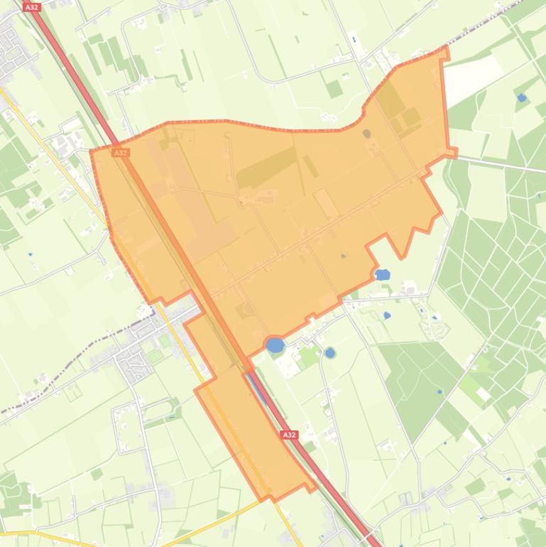 Kaart van de buurt Buitengebied Willemsoord.