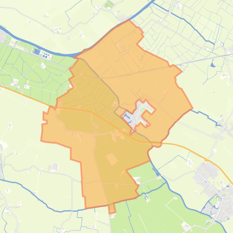 Kaart van de buurt Buitengebied Wjelsryp.