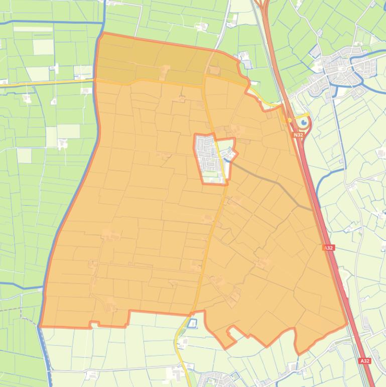 Kaart van de buurt Buitengebied Wytgaard.