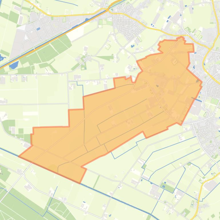 Kaart van de buurt Buitengebied Zelen-Hub.