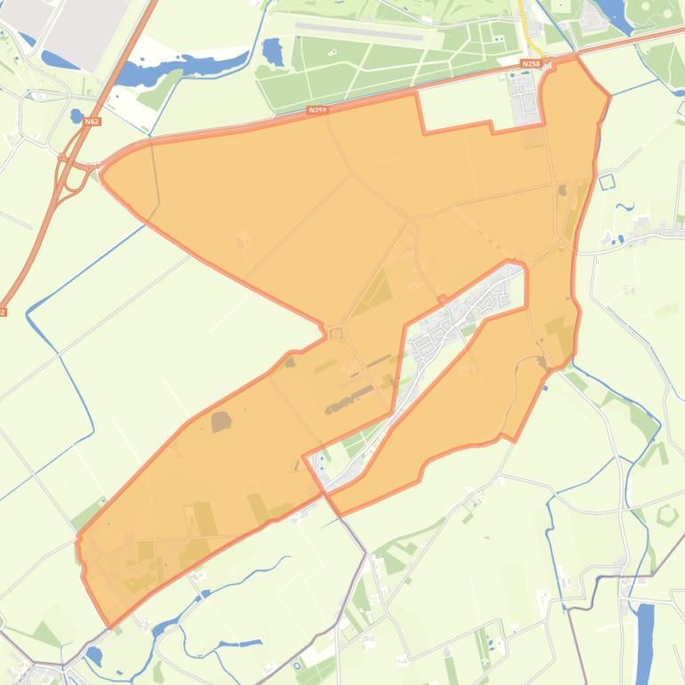 Kaart van de buurt Buitengebied Zuiddorpe.