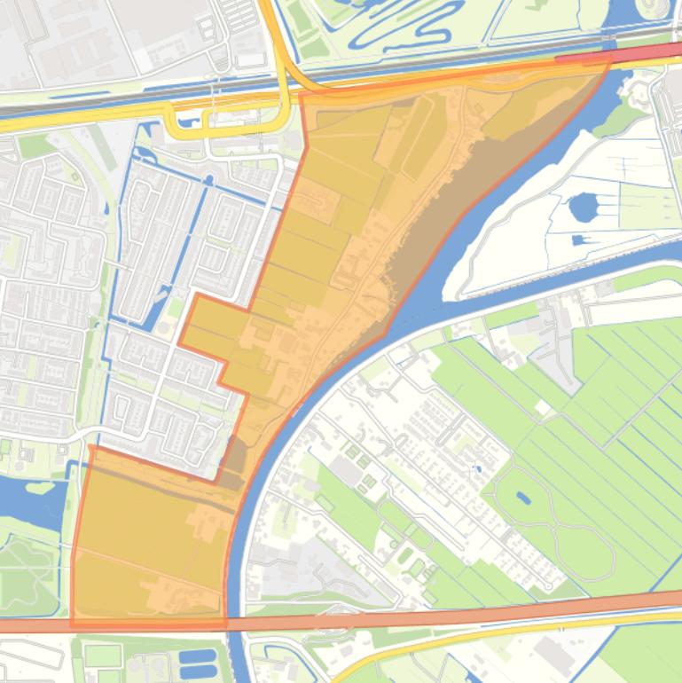 Kaart van de buurt Buitengebied Zuiderpolder.