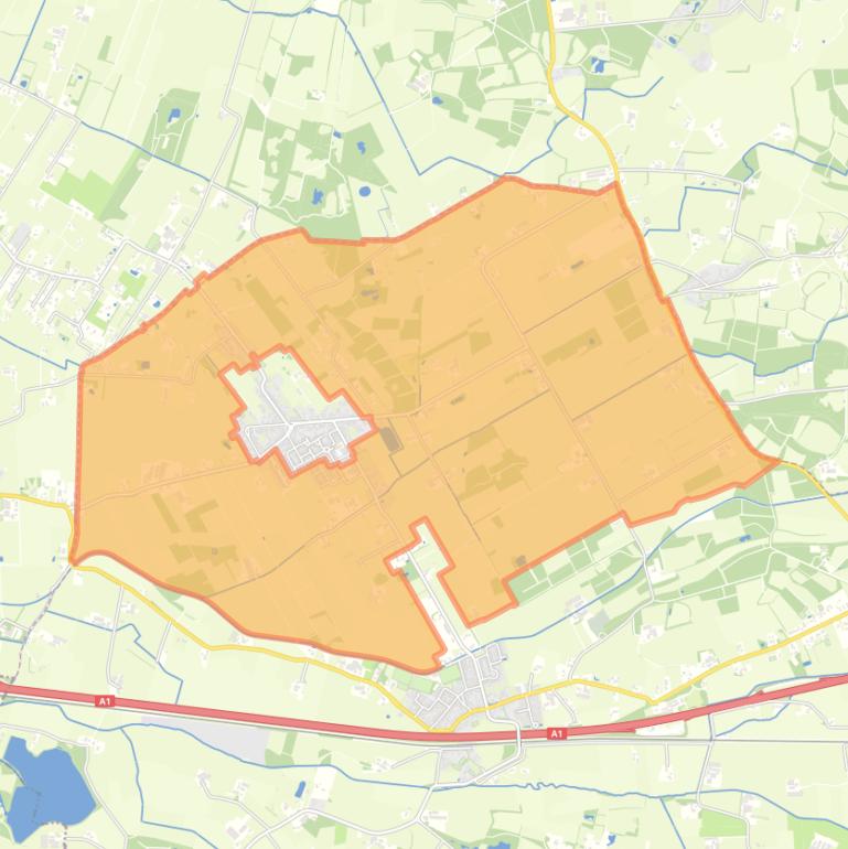 Kaart van de buurt Buitengebied Zwartebroek.