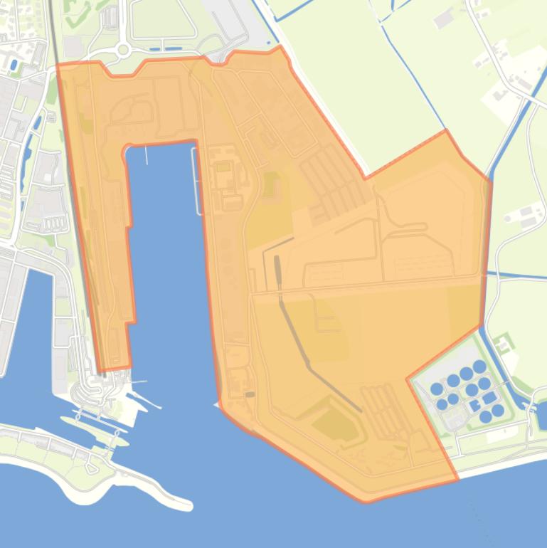 Kaart van de buurt Buitenhaven.