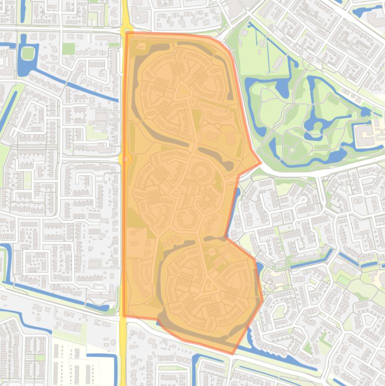 Kaart van de buurt Buitenoord 1.