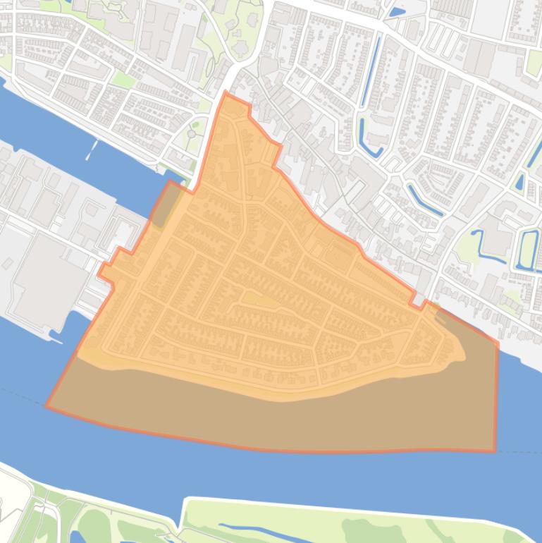 Kaart van de buurt Buitenuitbreiding-Oost.