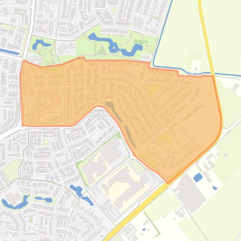 Kaart van de buurt Bunderse Hoek Zuid.