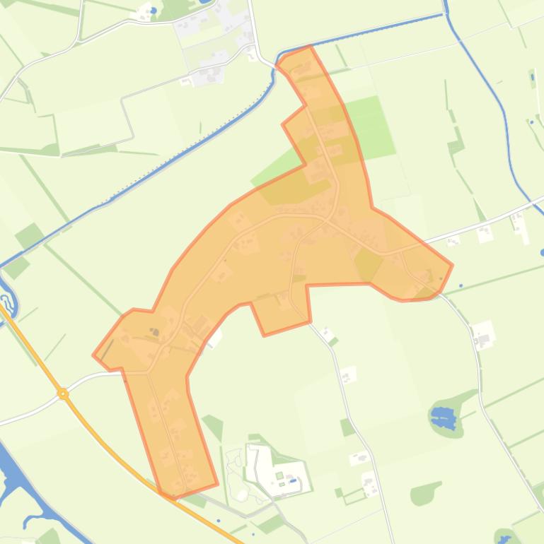 Kaart van de buurt Bunne.