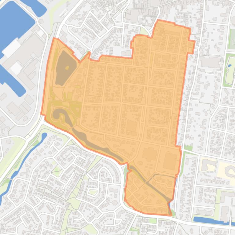 Kaart van de buurt Burchtpolder.