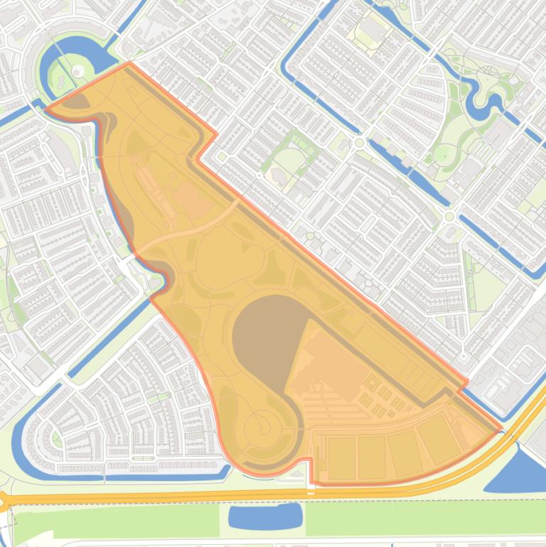 Kaart van de buurt Burgemeester Hoekstrapark.