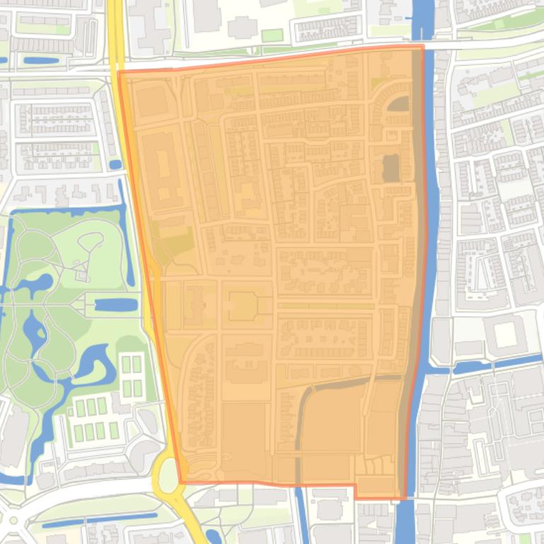 Kaart van de buurt Burgemeester Visserpark.