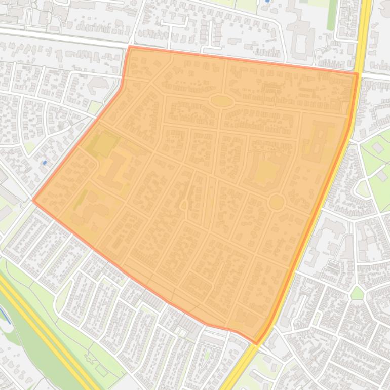 Kaart van de Burgemeestersbuurt.