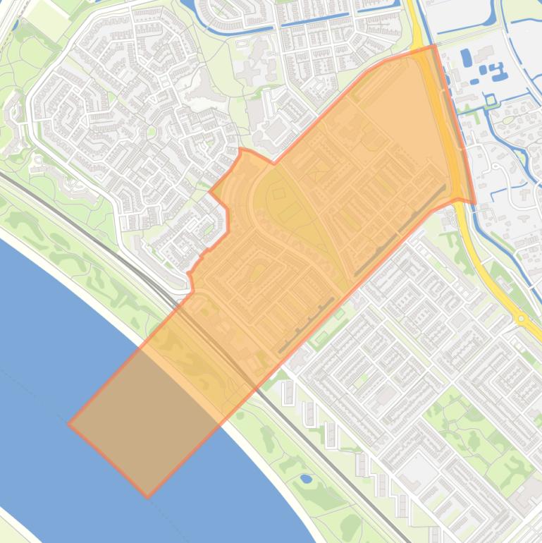 Kaart van de buurt Burgemeesterswijk.