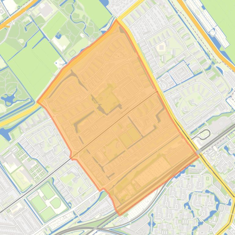 Kaart van de buurt Burgen en Horsten.