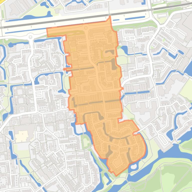 Kaart van de Burgenbuurt.