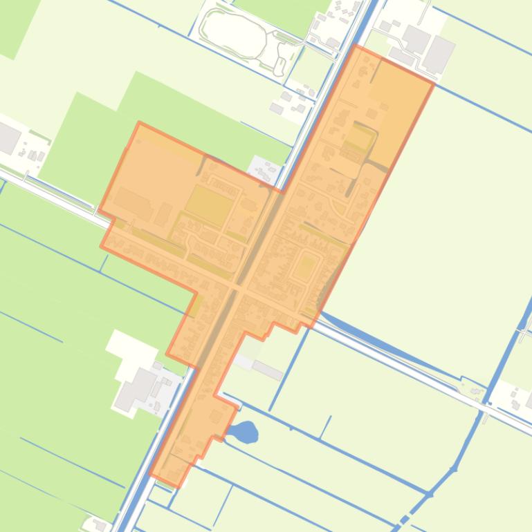 Kaart van de buurt Burgerbrug (woonkern).