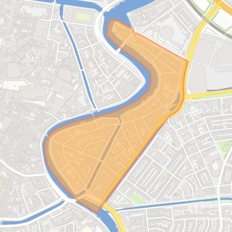 Kaart van de buurt Burgwal.