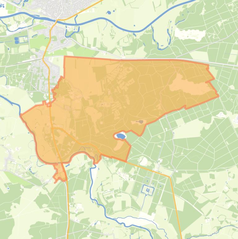 Kaart van de Buurtschap Besthmen.