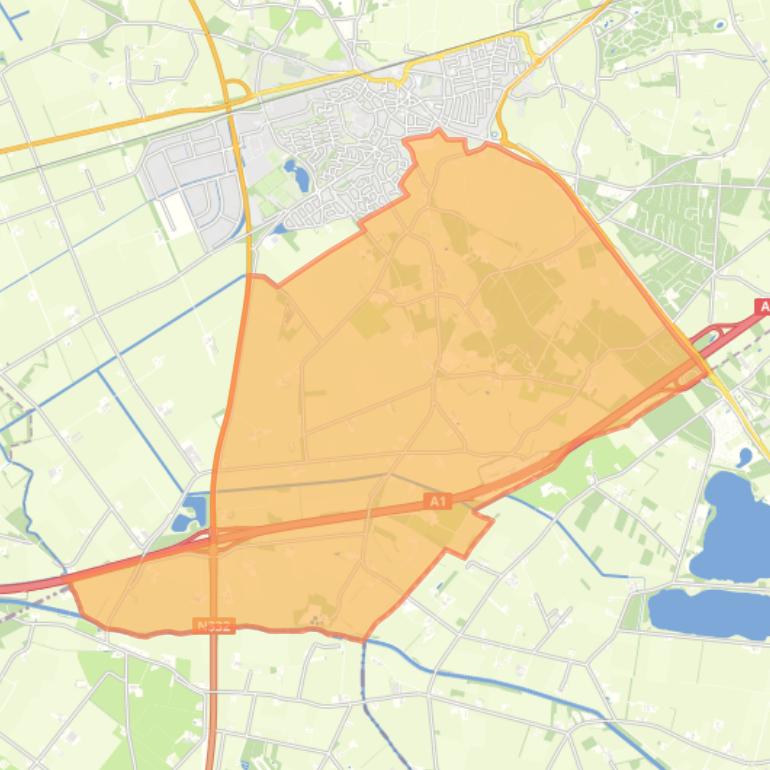 Kaart van de Buurtschap Beuseberg.