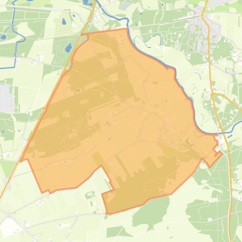 Kaart van de Buurtschap Giethmen.