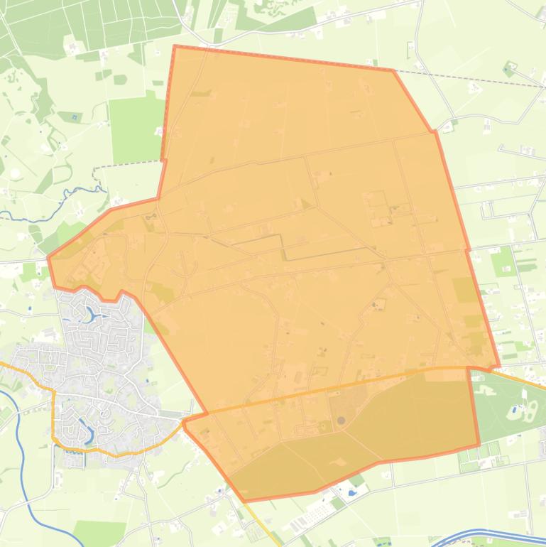 Kaart van de Buurtschap Magele.