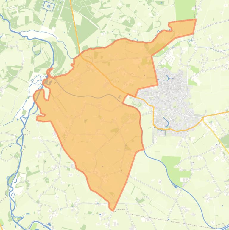 Kaart van de Buurtschap Meer.