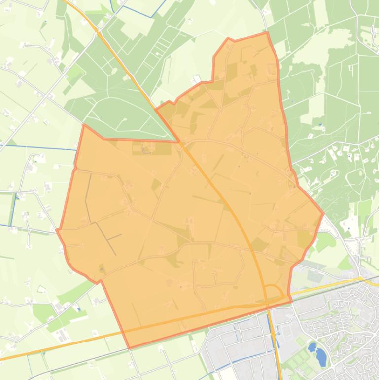 Kaart van de Buurtschap Neerdorp.