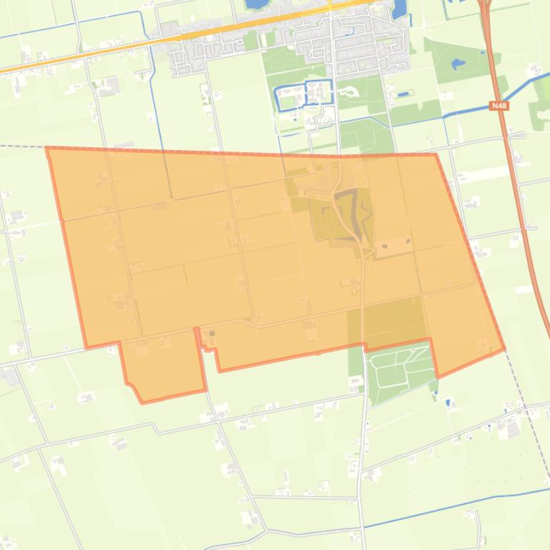 Kaart van de Buurtschap Ommerschans.