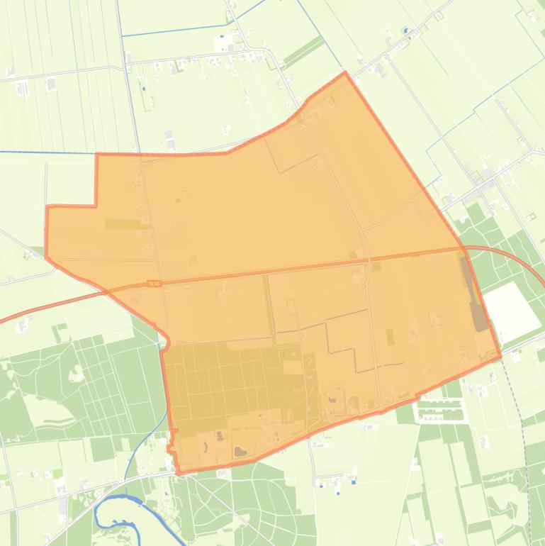 Kaart van de Buurtschap Stegerveld.